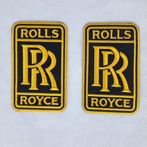 Luxury Car Logo Patch (Set of 2): 5&quot; Embroidered Iron-On Badge