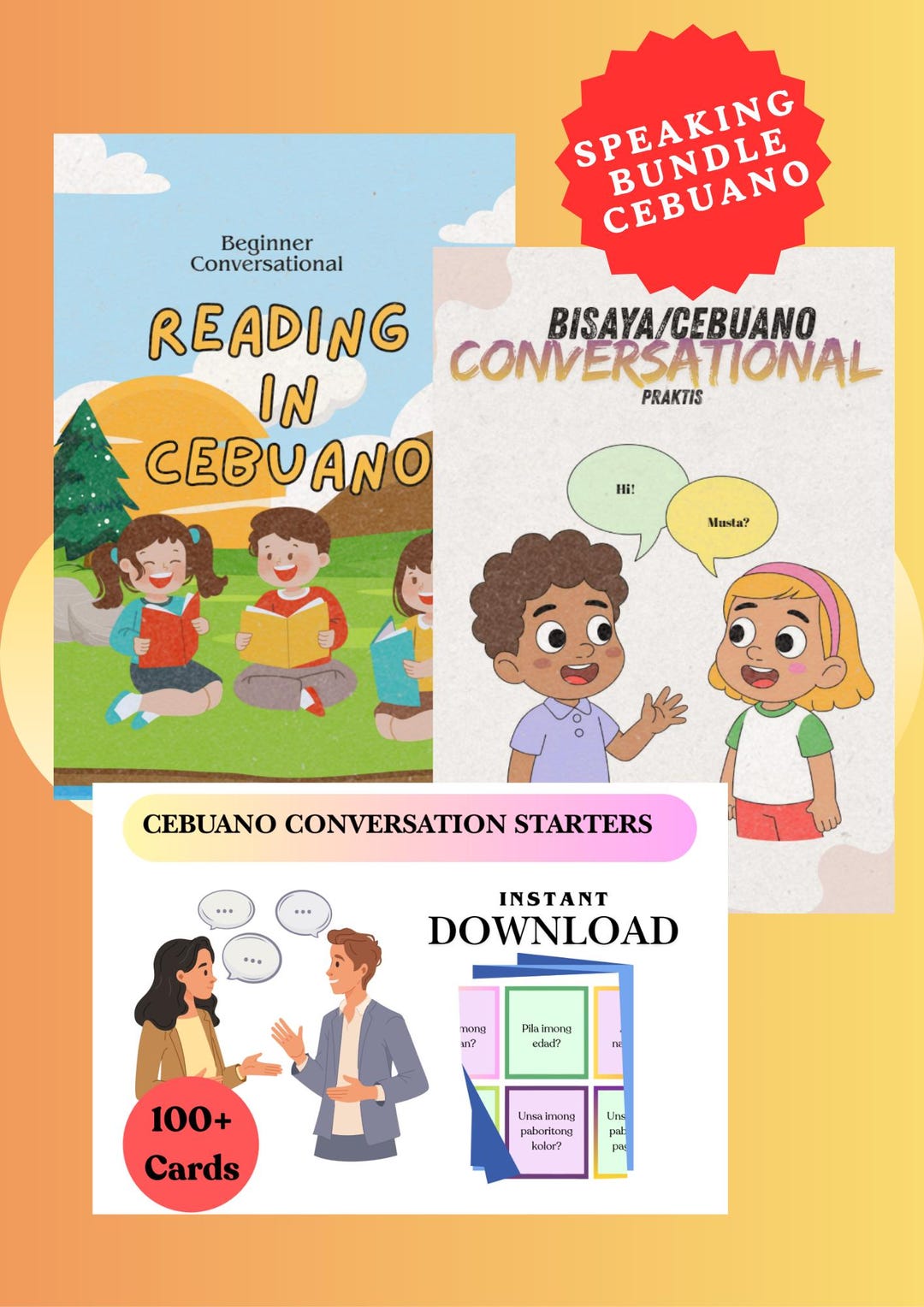 CEBUANO SPEAKING BUNDLE (for Bisaya or Cebuano Beginner to Intermediate ...
