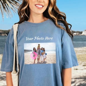 Comfort Colors Custom Photo Shirt: Personalized Unisex Gift