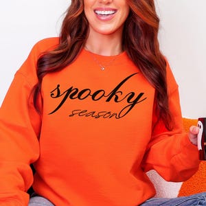 Sweat mignon saison fantasmagorique, sweat Halloween, sweat Halloween femme, pull mignon automne, cadeau pour Halloween, chemise effrayante saison