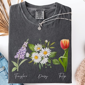 Floral FDT Comfort Colors T-Shirt: Subtle Anti-Trump Feminist Tee