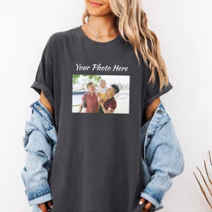 Comfort Colors Custom Photo Shirt: Personalized Unisex Gift