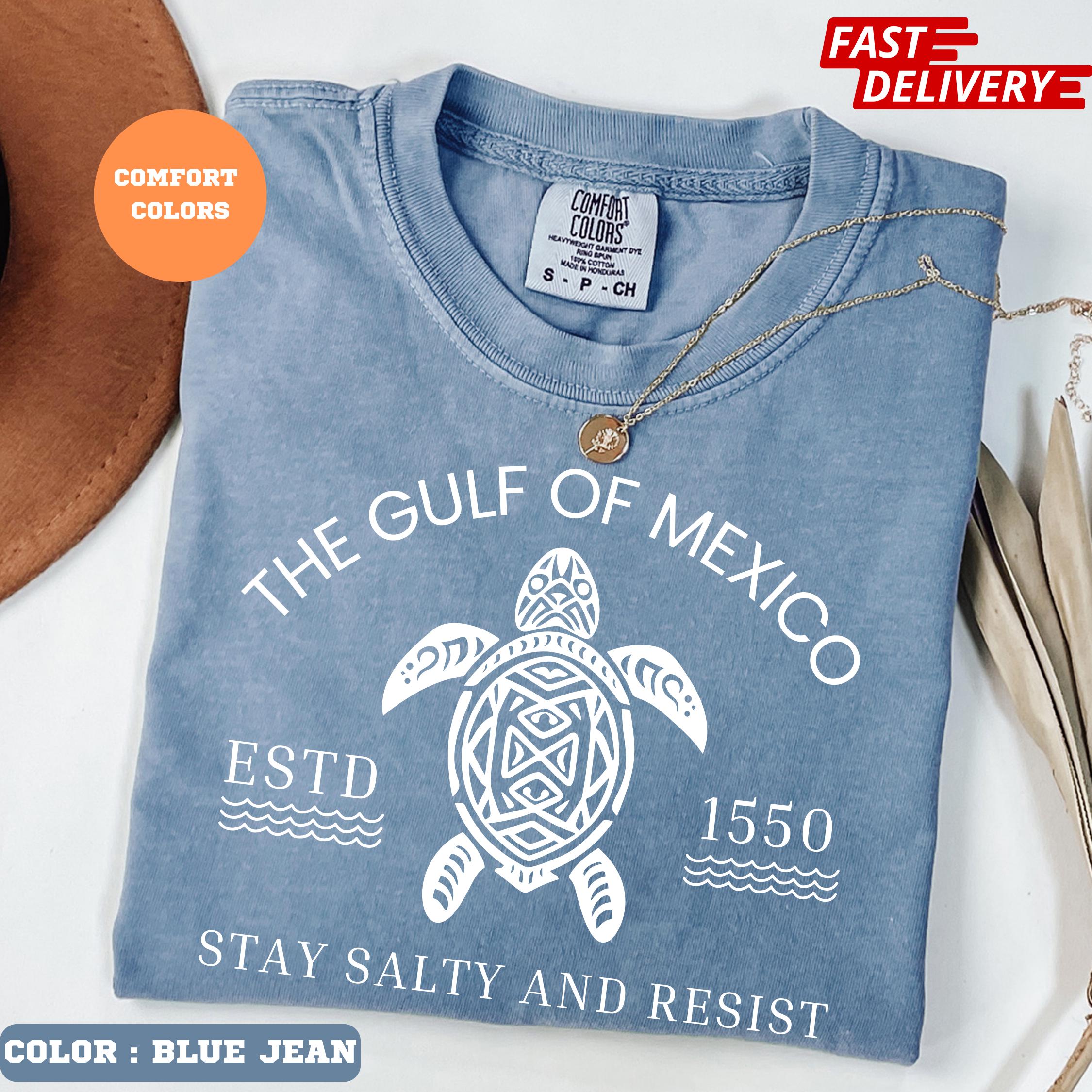Comfort Colors Gulf of Mexico Stay Salty Resistance Shirt, Resist Shirt, Anti Trump Shirt, Democrat Shirt, Democrat Gift Shirt