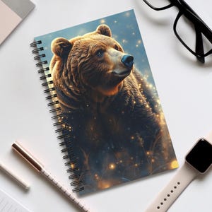 Journal à Spirale Ours Animal Totem - Carnet de Notes Inspirant
