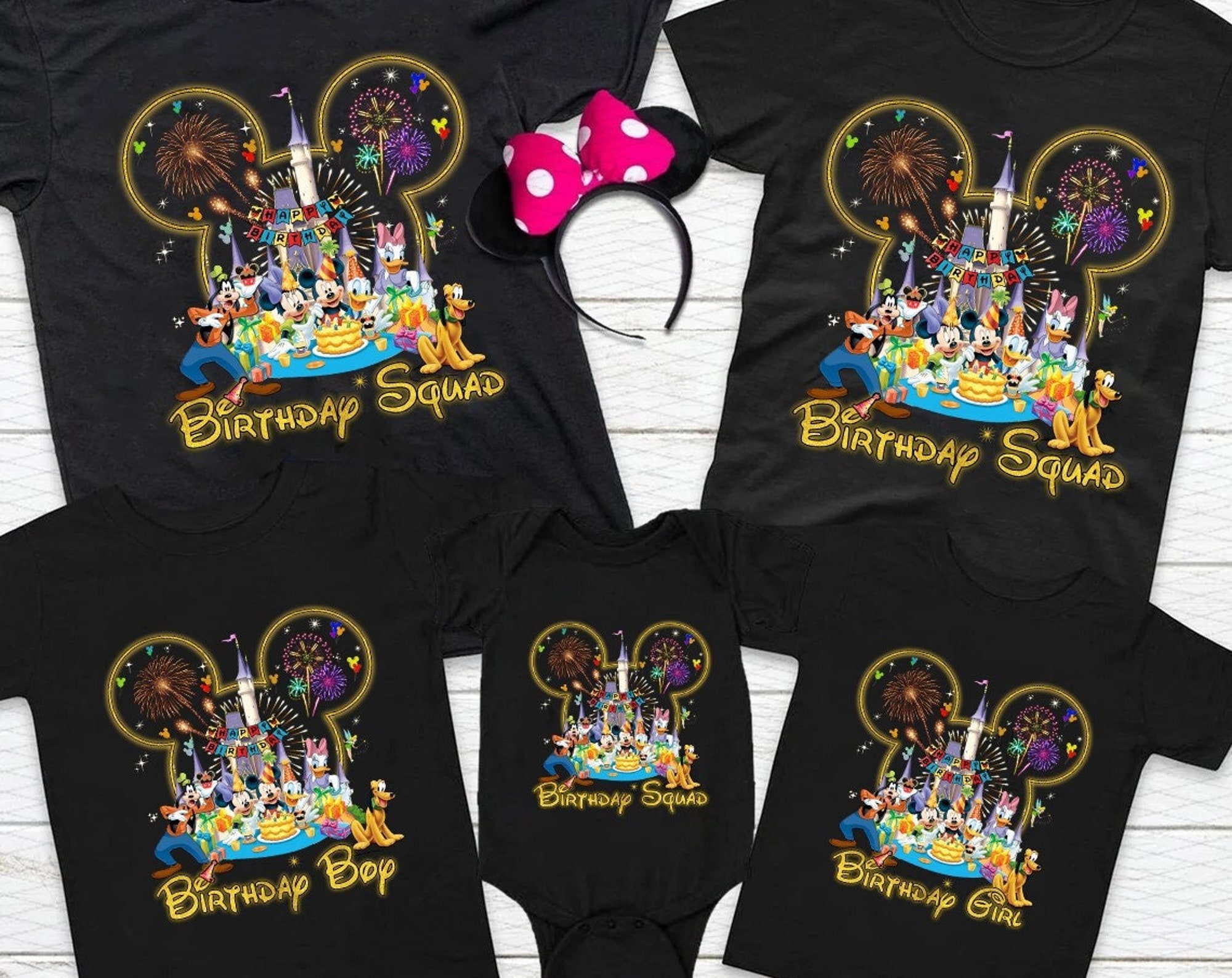 Discover T-Shirt Squad d'Anniversaire Disney