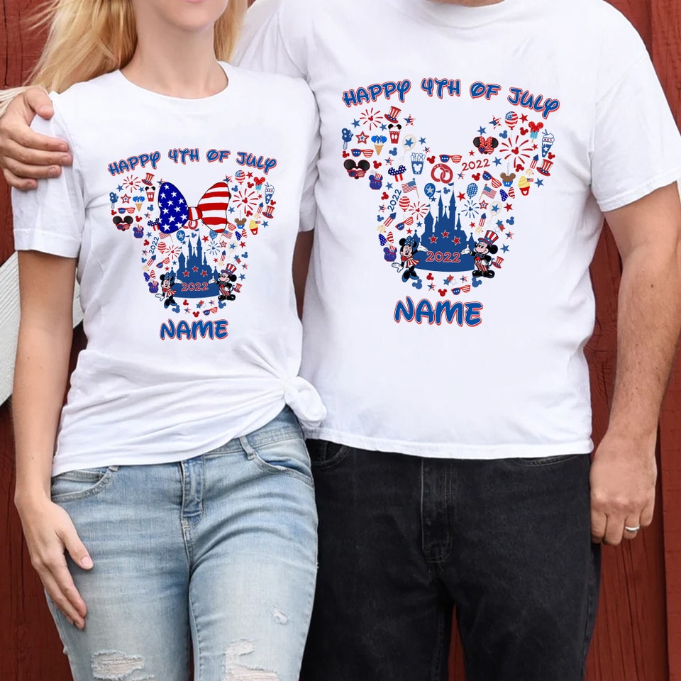 Custom Mickey and Minnie 4th of july shirts, Disney Independence day shirts
