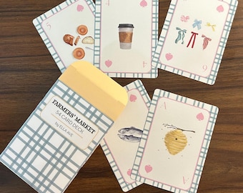Farmers Market Playing Cards: Hand-Illustrated Collectible Art Deck