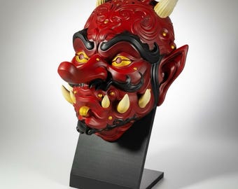 Tengu Figurine – Hand Painted 3D Printed Resin Statue, Japanese Yokai Collectible