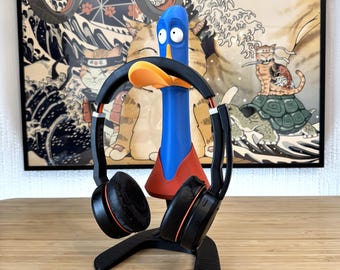 Funny Duck Headphone Stand – 3D Printed Desk Accessory
