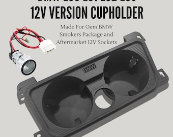 BMW E90 E91 E92 E93 12V socket version Cup Holder Upgrade