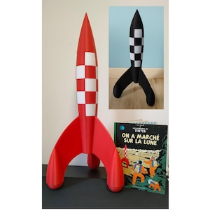 Tim-und-Struppi-Rakete 25 bis 80 cm – 3D-Druck