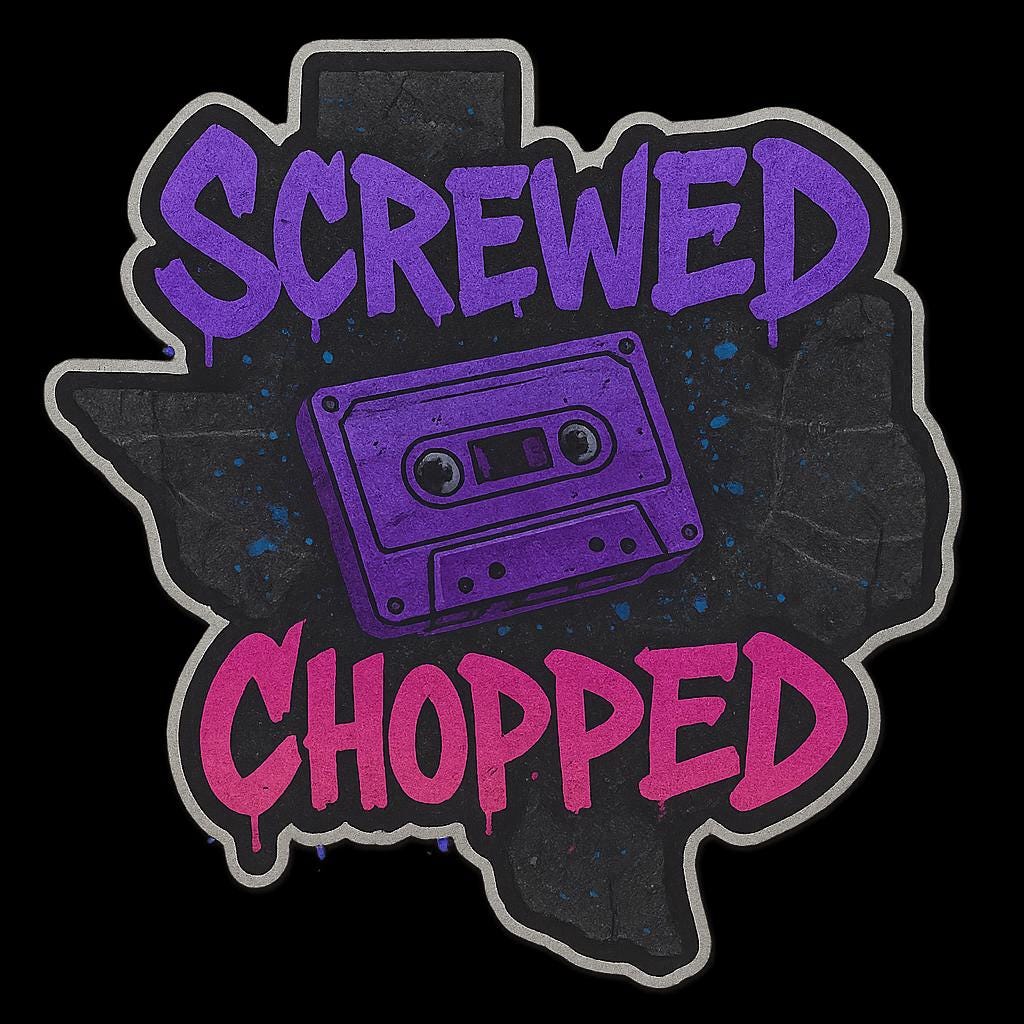 Screwed & Chopped Sticker Houston Hip Hop Vinyl Decal - Etsy