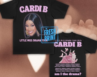 Cardi B Tour 2026 Little Miss Drama | Voor- en achterkant | Ben ik het drama?