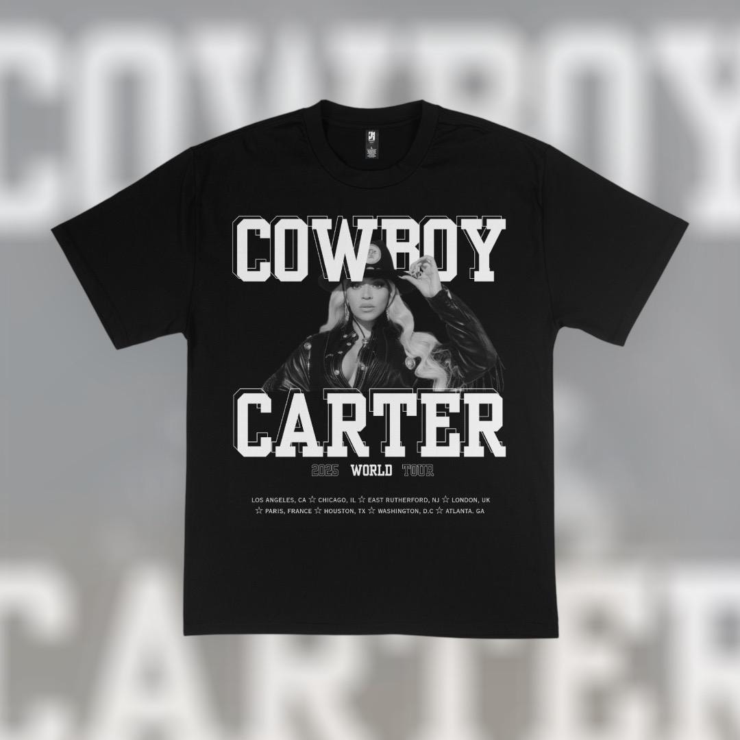 ビヨンセ　カウボーイカーター　CD Tシャツ Sサイズ ボックスセット COWBOY CARTER LIMITED EDITION COVER CD BOXSET (BLACK TEE)