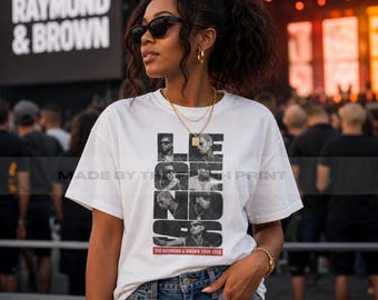 Usher Chris Brown Legends T-Shirt, R&B Tour Shirt, Raymond Brown Tee