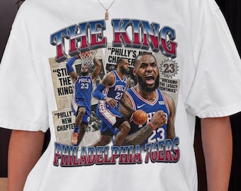 Philly Basketball James The King T-Shirt, Vintage Sports Fan Tee