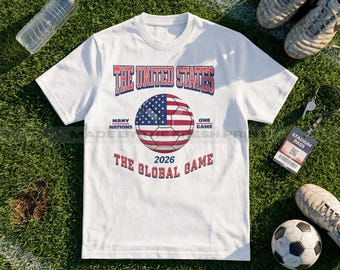 USA Soccer Fan T-Shirt – 2026 Global Game Pride Tee