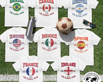 Custom Country Soccer Shirt | 2026 Global Football Fan Tee | World Game T-Shirt