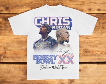 Chris Brown Breezy Bowl Wavy Tour Shirt: Heavyweight Cotton Tee