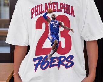 Philly Basketball James King 23 T-Shirt, Vintage Sports Fan Tee