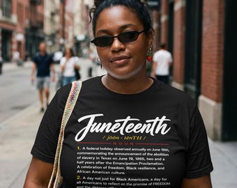 Juneteenth Definition Shirt, Black History Educational Tee, African American Culture Noun
