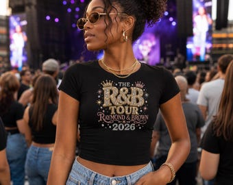 Chris Brown Usher R&B Tour Concert Crop Top Shirt