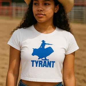 Beyonce Cowboy Tyrant Grafik Tour T-Shirt Crop Top
