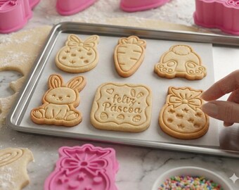 Paaskoekjesvormpje 3D-geprint Konijntje Koekjesvormpje Paasbakgereedschap Lentekoekjesvormpje – Paasbakcadeau – Konijn Koekjesvormpje