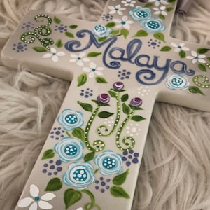 Personalized Porcelain Wall Cross