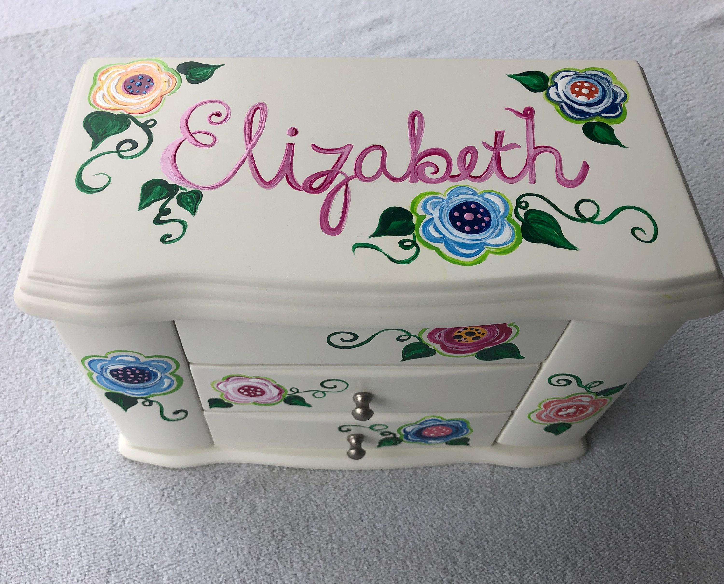 Personalized Musical Jewelry Box Etsy