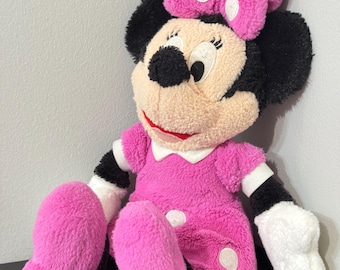 Vintage Minnie Mouse Terry Cloth Plush  14 inches