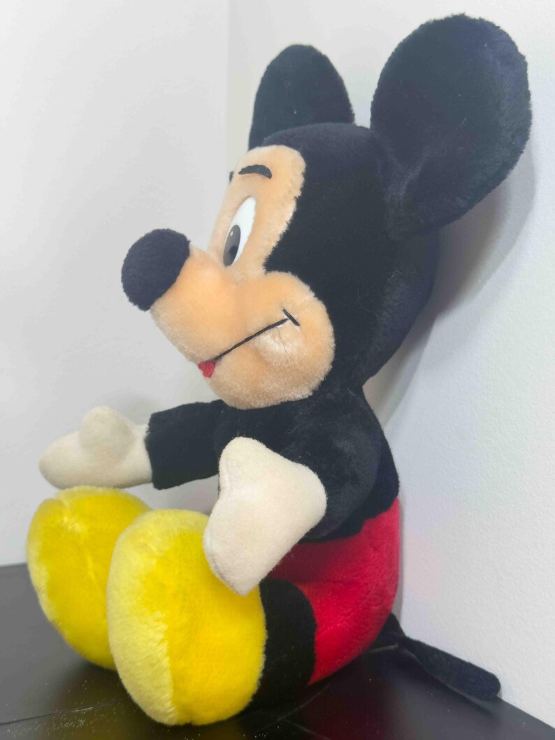 Retro Disney Mickey Mouse plush 12 inches | Disneyland Collectible image 2