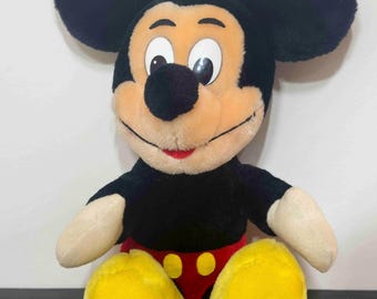 Retro Disney Mickey Mouse plush 12 inches | Disneyland Collectible