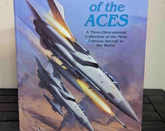 Livre pop-up Planes of the Aces 1993 | vintage Aviation 3D Relié