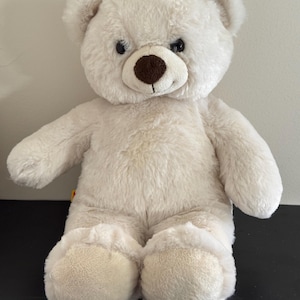 2011 Build A Bear Cream Teddy Bear | Collectable plush stuffed animal