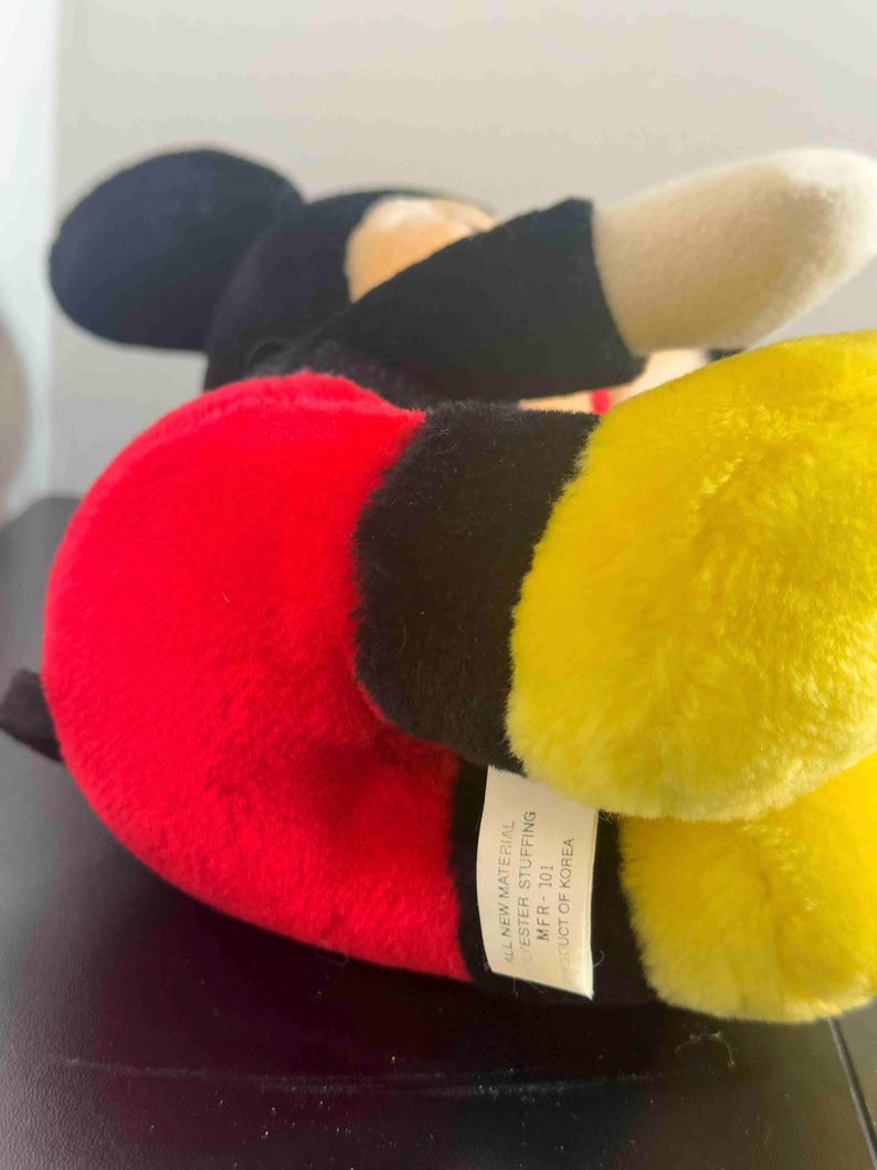 Retro Disney Mickey Mouse plush 12 inches | Disneyland Collectible image 5