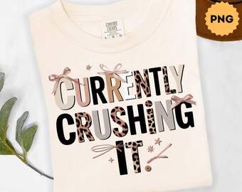 Crash It Girly PNG, Retro Funny Quote PNG, Sassy Sarcastic Shirt Design, Adult Humor PNG, Preppy Bow Sublimation Png