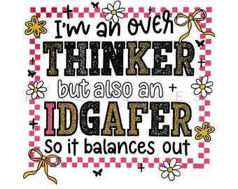 Funny Anxiety PNG: Sarcastic Mental Health Design (Digital Download