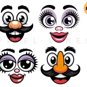 Mr. & Mrs. Potato Head Couples Set Digital Files, Design, Cricut PNG, Toy Story PNG, Potato Face Png, Family Matching Png, Digital Download