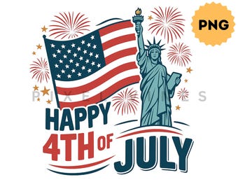 Happy 4th Of July png, USA Flag Png, Fourth of July png, Sublimation Design, Independence Day png, sublimate designs download