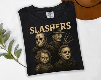 Slashers Png, Retro Halloween Png, Film Horror Png, Sublimazione Horror Halloween, Film Scary Png, Horror Png, Grafica di Halloween Trendy Png