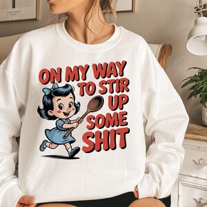 Funny Retro Girl PNG: Adult Humor Sublimation Design (Digital Download)