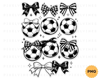 Retro Soccer Bow Png, Soccer Bow Png, Game Day, Coquette Soccer Png Shirt Design, Soccer Mom Png, Soccer Mama Png, Fall Sports Png