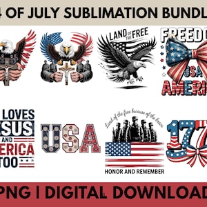 Retro 4th of July PNG Bundle, 4th of July Png, Fourth Of July Png, USA Png, America Png, Independence Day, American Flag Png, Png Bundle