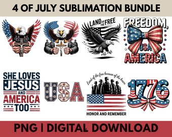 Retro 4th of July PNG Bundle, 4th of July Png, Fourth Of July Png, USA Png, America Png, Independence Day, American Flag Png, Png Bundle