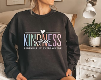 Kindness is Free PNG: Pastel Rainbow Sublimation Design (Digital Download)