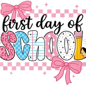 Coquette Back to School PNG: Teacher Shirt Design (Digital Download)