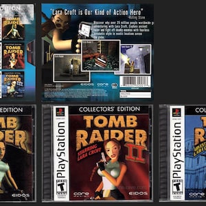 Tomb Raider – Limited Collector’s Tribute Set | PS1 Case, Lore Pack, 10 Stickers, Dummy Disc, Mini Poster (No Game)