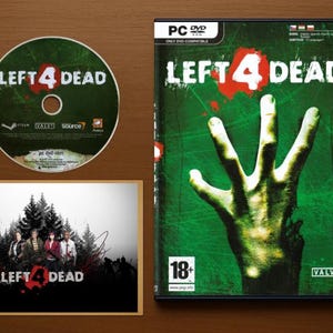 Left 4 Dead トリビュートセット | カスタムゾンビシューターケース + ダミーディスク & ミニポスター (ゲーム本体なし)