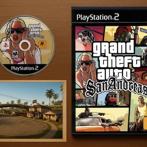 GTA: San Andreas Limited Collector’s Tribute Set | PS2 Case, Lore Pack, 10 Stickers, Dummy Disc, Mini Poster (No Game)